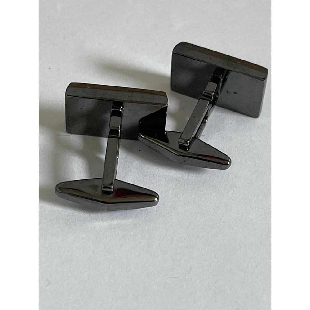 Vintage Red Multidimensional Silvertone Rectangul… - image 4